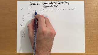 RussellSaunders Coupling Microstates [upl. by Geoffrey]