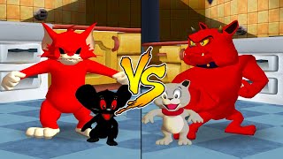 Tom and Jerry in War of the Whiskers HD Dark Tom Vs Dark Jerry Vs Tyke Vs Spike Master Difficulty [upl. by Lillywhite893]