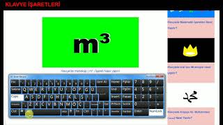 Klavyede metre küp  m³  İşareti Nasıl yapılır How to make cubic meter m³ sign on the keyboard [upl. by Rettig]