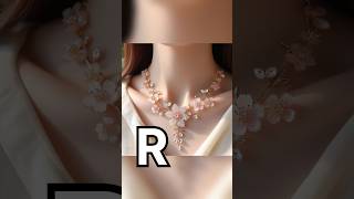 Choose your name first latter and see your necklace latestcollection2024 viral newfancydesigner [upl. by Ahseinad584]