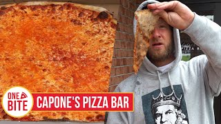 Barstool Pizza Review  Capones Pizza Bar Branford CT [upl. by Zap272]