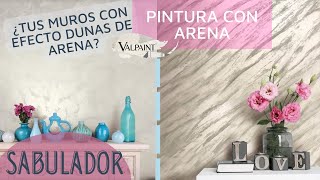 SABULADOR VALPAINT ¿Cómo hacer efecto arena con pintura SABULADOR en pared y mueblesVIDEO COMPLETO [upl. by Maryrose40]