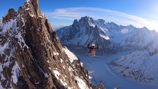 SHORT Paragliding Vallee Blanche Chamonix GoPro 7 Black 4k 60FPS Skybean ChaseCam Niviuk Koyot 3 p [upl. by Itnuahsa469]