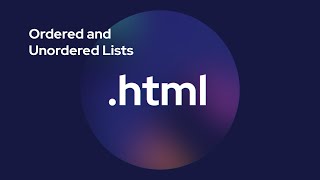 HTML Ordered and Unordered Lists [upl. by Kingdon29]