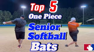 2023 Top 5 One Piece Senior Softball Bats top5 [upl. by Gail]