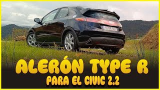 🏁 ALERON TYPE R MAXTON PARA EL CIVIC 22 🏁 [upl. by Ahtiuqal]