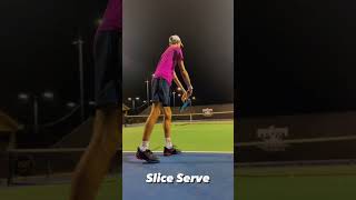 The tennis slice serve [upl. by Kass]