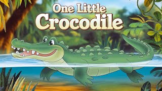 One Little Crocodile  Kids Song  Learning Child  Musti Music  Muzammil [upl. by Kliment]