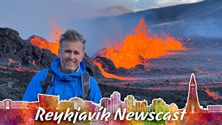 RVK Newscast 203 New Volcanic Eruption In Iceland [upl. by Lenoyl]