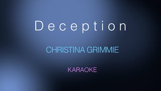 Christina Grimmie  Deception Karaoke [upl. by Yehs820]