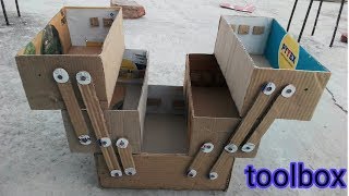 Make a cardboard toolbox DIY [upl. by Aggarwal]