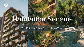 Natureembraced Apartment Building in Colombia  How D5 Animation Rendering Helped Marketing Success [upl. by Octavla]