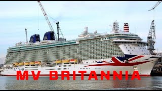 MV Britannia in Helsinki Harbour Drone Flyby Full Movie MVBritannia [upl. by Natsyrk615]