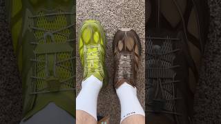 HOKA X SATISFY MAFATE SPEED 4 LITE in sulfur and rubber on feet amp first look [upl. by Terhune]