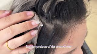 StepbyStep Hair Extension Application Tutorial [upl. by Ecirtaemed52]