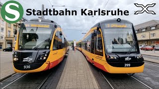 Stadtbahn Karlsruhe  SBahn  Straßenbahn  Kombilösung  Tunnel  AVG  VBK  Bwegt [upl. by Werdn416]