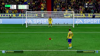 EA FC24  Kerala Blasters Vs Jamshedpur FC Penalty Shootout  ISL Indian Super league [upl. by Odnamra]