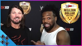 WWE 2K19 MILLION DOLLAR CHALLENGE AJ STYLES amp THE GOLDEN VOICE talk smack before their big match [upl. by Rad]