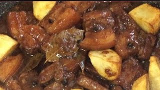 Pork Adobo with Potatoes  adobo na may patatas with recipe [upl. by Moritz]