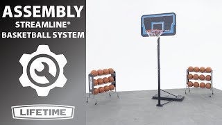 Lifetime Streamline® Basketball System  Lifetimes Assembly Video [upl. by Islaen433]