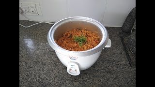 Simple and Easy Tomato Rice in rice cooker in kannada with english subtitlesNirmala Hatti [upl. by Ahcire]