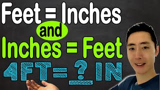 Convert Feet to Inches and Inches to Feet Step by Step [upl. by Helsie]