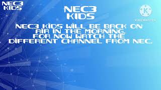 NEC3 Kids  Continuity and Closedown 31st October 2014 [upl. by Enos167]