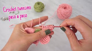 🌸 Ya no perderás tus llaves 🌸 llavero tejido en crochet tunecino [upl. by Ecidnak370]