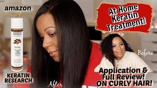 My First Keratin Treatment At Home  Keratin Research  Application amp Full Review  WOW 😲 [upl. by Noni553]