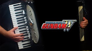 Gundam Wing opening theme on accordion Just Communication [upl. by Cogen802]