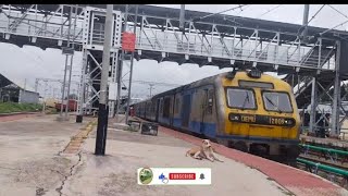 01547 Miraj  Kolhapur DEMU departing Miraj Junction [upl. by Notsirt]