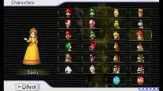 Mario Kart Wii  Full Roster [upl. by Ymmaj]