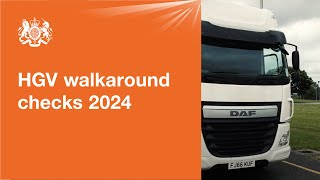 HGV walkaround checks 2024 official DVSA guide [upl. by Sirap]