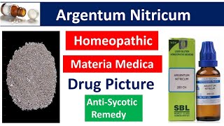 Argentum Nitricum Homeopathic Medicine  Drug Picture  Materia Medica bhms materiamedica [upl. by Alaecim]