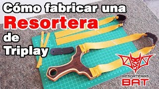 Cómo Fabricar una Resortera de Triplay  How to make a plywood Slingshot [upl. by Eiresed23]