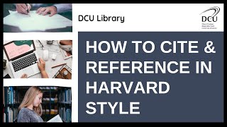 How to cite and reference in Harvard style [upl. by Sergio]