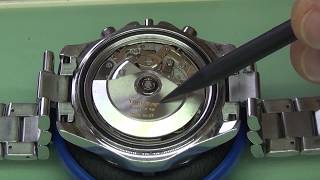 Tag Heuer Aquaracer ETA 7750 Automatic Chronograph Service Part 1of 3 [upl. by Eenwat]