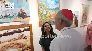 Goan Reporter Footprints of Hope Art Exhibition at the Historic Convent of St John of God Old Goa [upl. by Slaughter760]