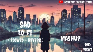 lofi songs  Lofi Songs  Slowed  Reverb  Mashup  Lofi  song lofi  mashup songs  sad songs [upl. by Mcnally]