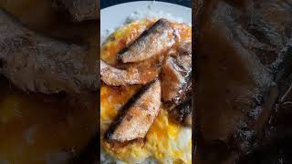 FRIED EGG SARDINES RICE ASMR short shorts [upl. by Austina863]