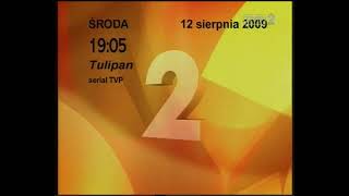 TVP 2  Blok reklamowy Zakończenie programu 12082009 [upl. by Middleton]