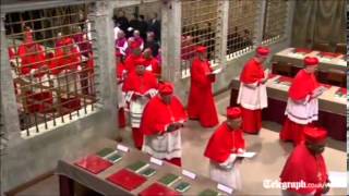 Cardinals begin voting for new Pope [upl. by Leese916]