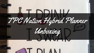 I may have found my perfect planner  TPC Nation Hybrid Planner Unboxing [upl. by Giorgio]