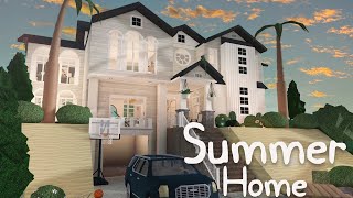 Family vacation summer home  yoga room Bloxburg build w new update [upl. by Yssirk105]