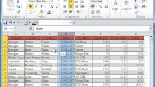 Excel Astuce  Permuter une colonne en 1 clic [upl. by Yelsgnik]