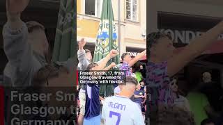 Teenage bagpiper becomes ‘sensation’ in Munich ahead of Scotland match news football euro2024 [upl. by Ivonne]