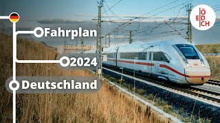 Größtes FernverkehrsAngebot seit 20 Jahren neue Verbindungen und mehr Fahrplan 2024 Deutschland [upl. by Oemor]