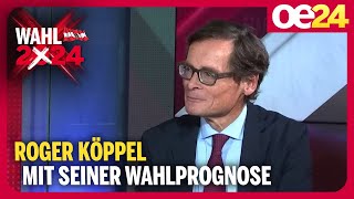 Roger Köppel mit seiner Wahlprognose  Nationalratswahl 2024 [upl. by Frayne]