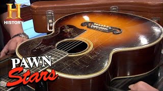 Pawn Stars BIG PRICE TAG FOR ONEOFAKIND GUITAR Season 8  History [upl. by Vinita]