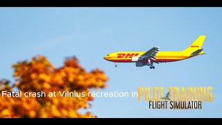 Fatal crash at Vilnius recreation in ptfs Real sounds [upl. by Nwahsar]